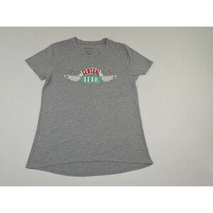 FRIENDS TV Show Gray Central Perk Graphic Short Sleeve T-Shirt Womens X Large